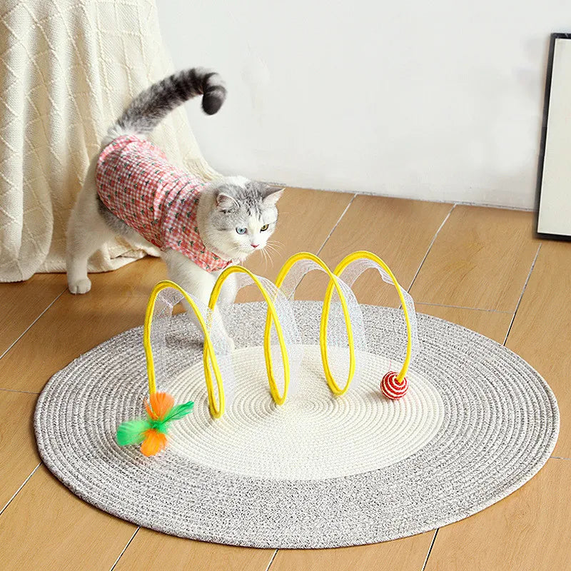 Self-play Cat Hunting Spiral Tunnel Toy