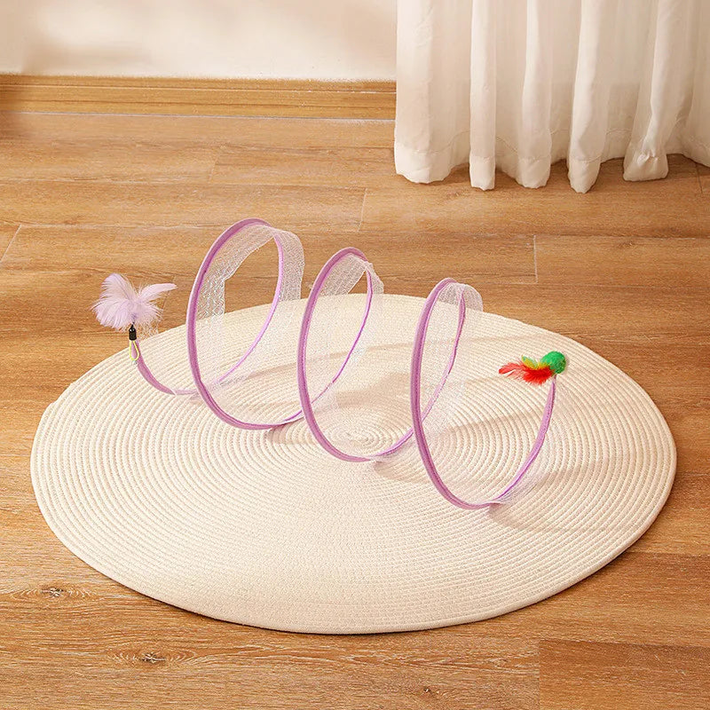 Self-play Cat Hunting Spiral Tunnel Toy