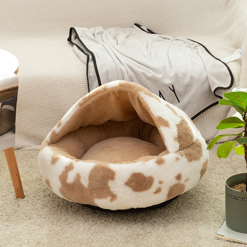 Plush Pet Cat Bed