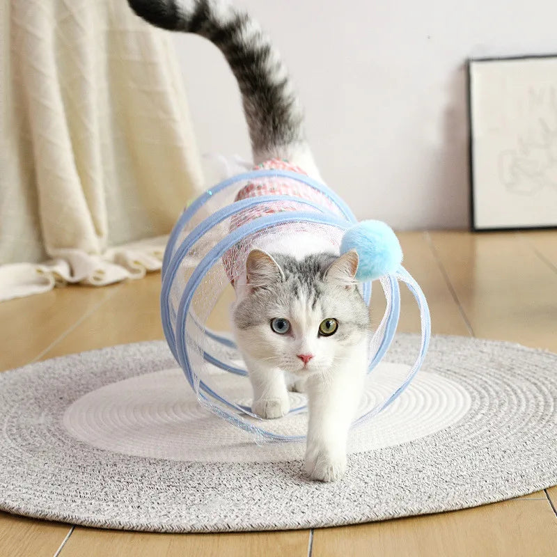 Self-play Cat Hunting Spiral Tunnel Toy