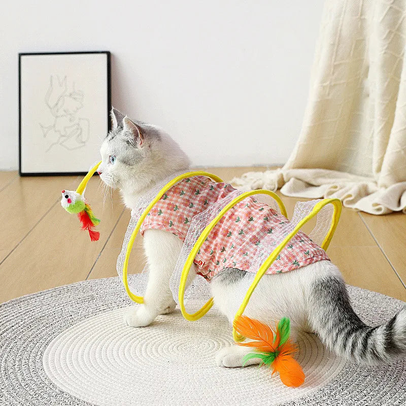 Self-play Cat Hunting Spiral Tunnel Toy