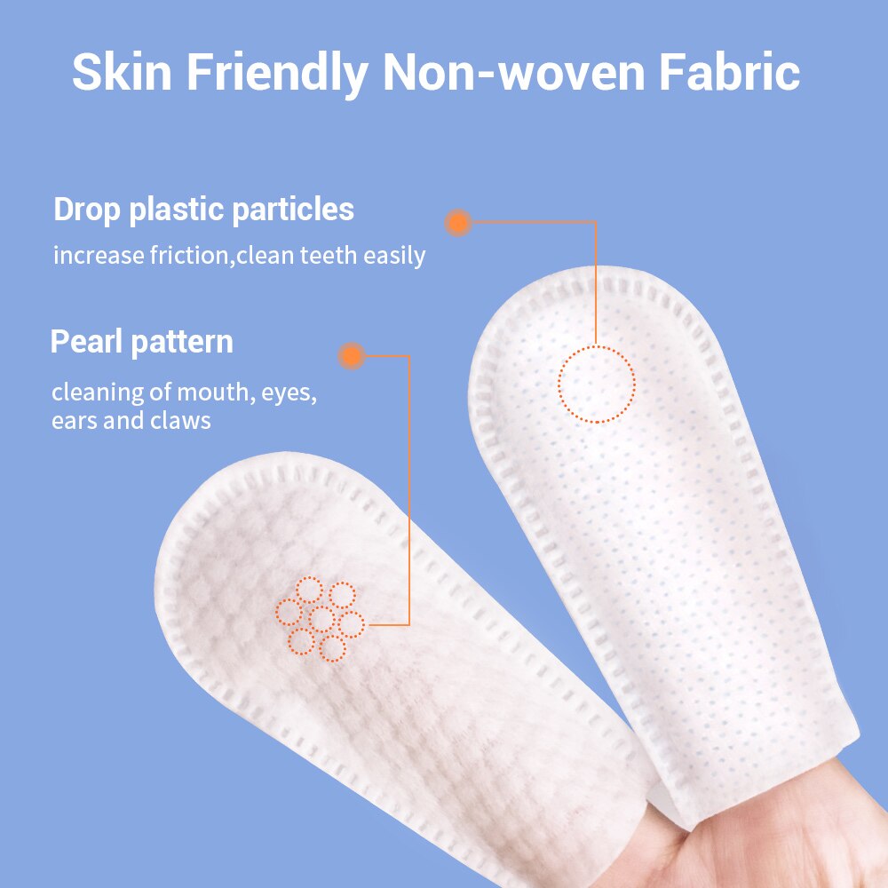 Pet Dental Cleaning Finger Wipes