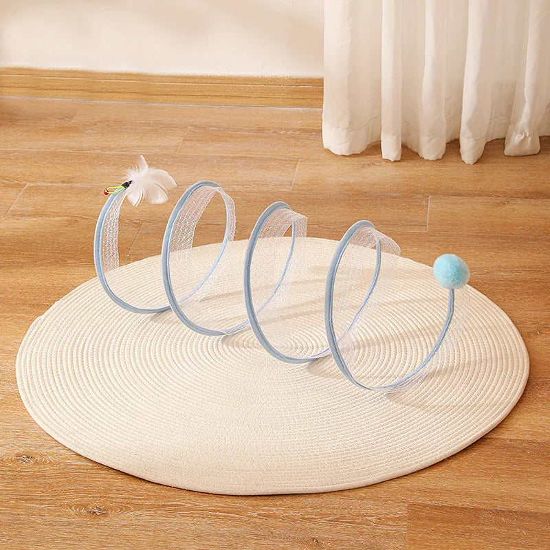 Self-play Cat Hunting Spiral Tunnel Toy